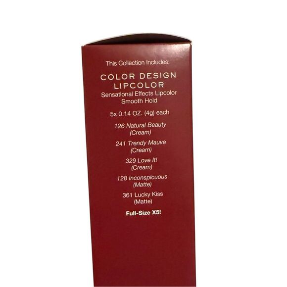 Lancôme Ultimate Nude Lipstick Kit Color Design Lipcolor Collection 5 Full ST782 - Picture 3 of 3